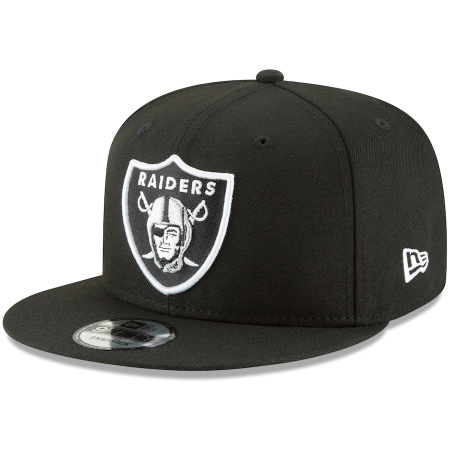 Men's Las Vegas Raiders New Era Black B-Dub 9FIFTY Adjustable Hat