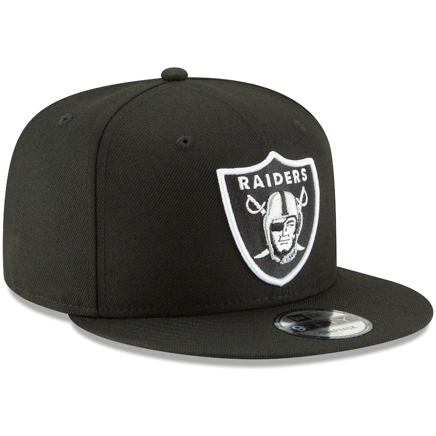 Men's Las Vegas Raiders New Era Black B-Dub 9FIFTY Adjustable Hat