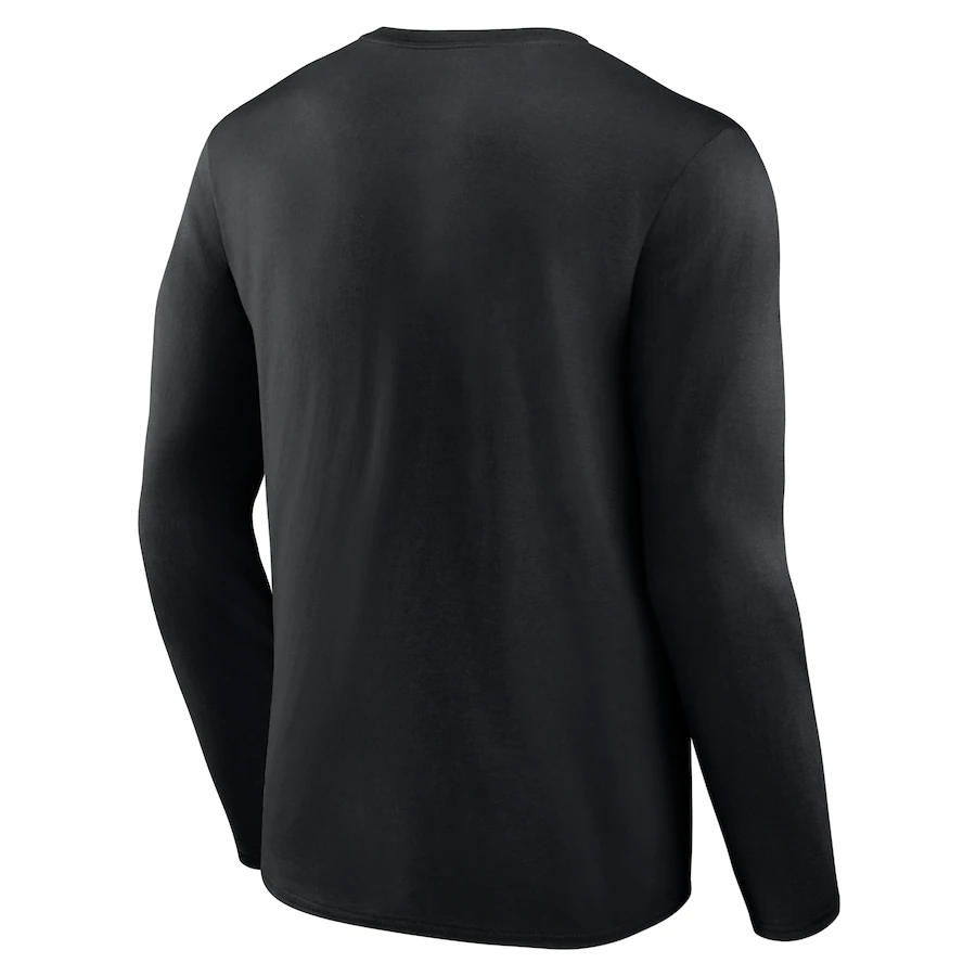 Men's Las Vegas Raiders Black Clear Sign Long Sleeve T-Shirt